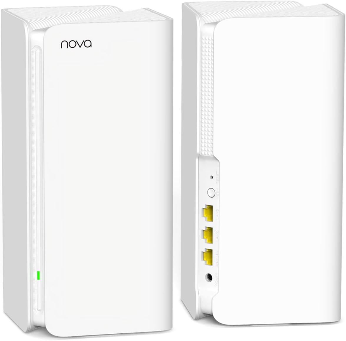 Tenda AX5400 Mesh WiFi 6 System Nova MX15 Pro - 5600 sq.ft WiFi Coverage - Whole Home WiFi 6 Mesh System - Dual-Band Mesh Router for 200 Devices - 6 * 3dBi Antennas for Strong Signal - 2-Pack