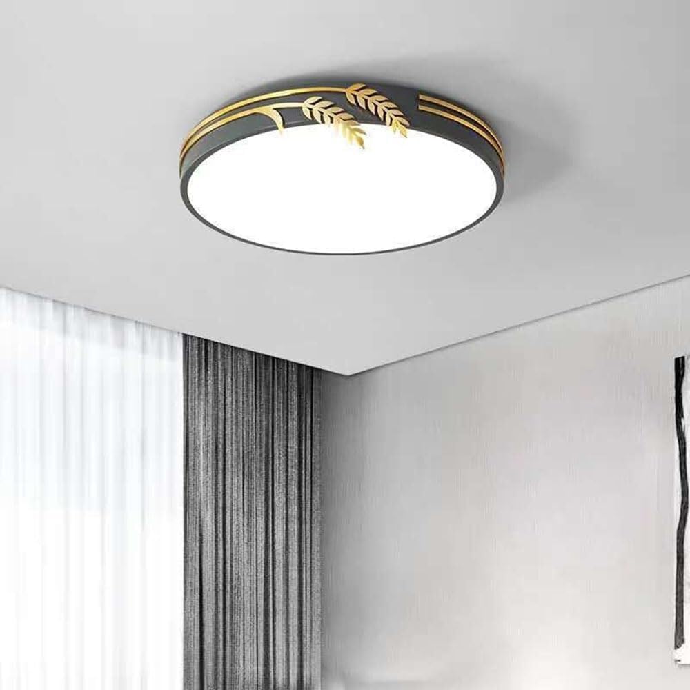 Modern Thin Flat Ceiling Lamp Flush Mount Lighting Ceiling Light LED Macaron Home Office Ceiling Light Fixture for Living Room Bedroom Dining Room Kitchen Study Room Corridor(A Gray,30cm)