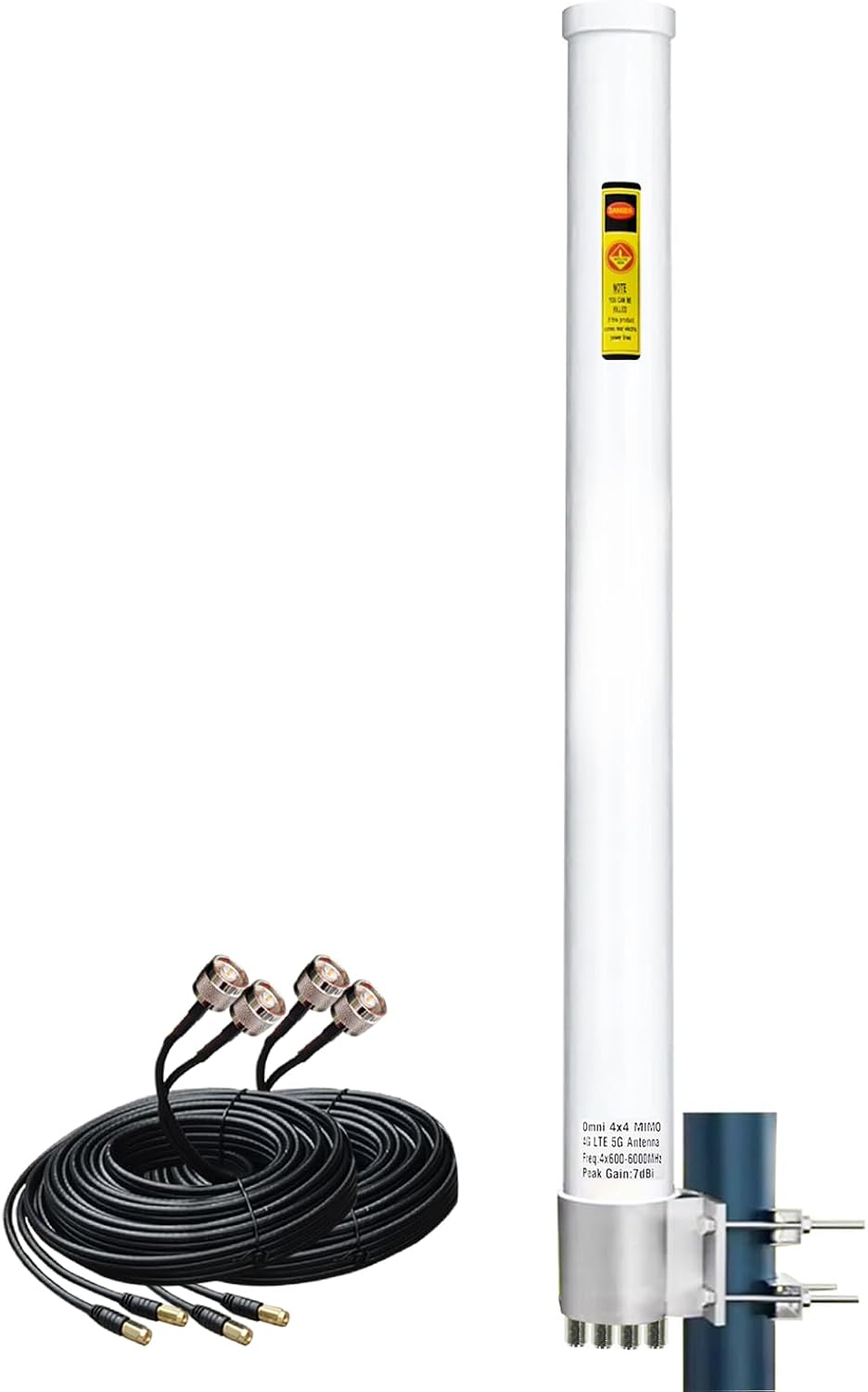 Omni-Directional 4x4 MIMO Antenna t-Mobile, Outdoor 4G LTE 5G Cellular Antenna with 2 Dual 10 Meter Cable for Router & Gateways Home Internet