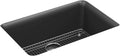 Kohler 28000-CM7 Cairn® 27-1/2' undermount single-bowl kitchen sink, Matte Graphite