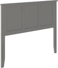 AFI, Madison Full Solid Wood Panel Headboard, Grey