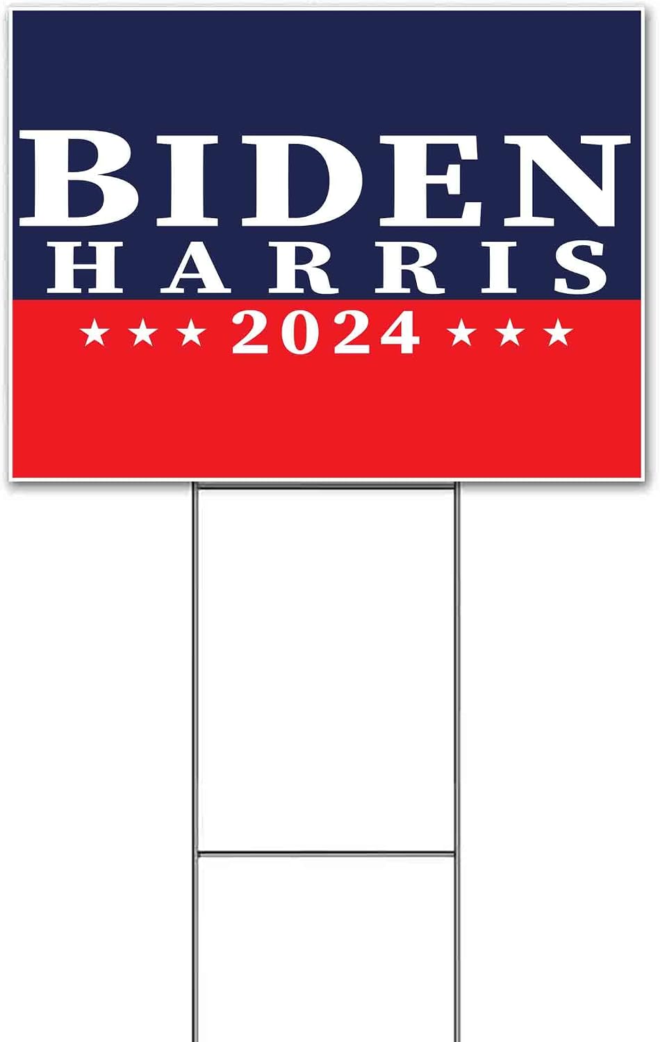 Biden Harris 2024 (18' x 24') Yard Sign, Quantity Discounts, Multi-Packs, Includes Metal Step Stake, Bandit, New, Advertising, USA | Election, Political, Democrat, Vote
