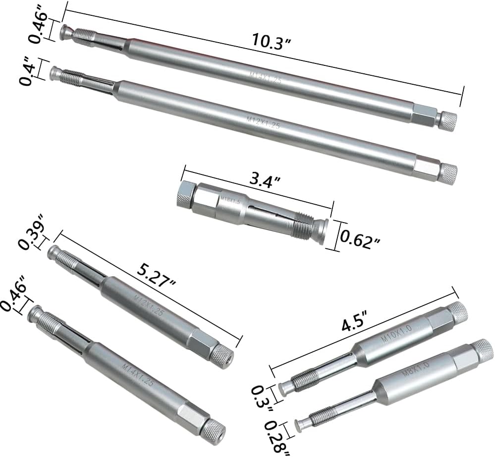 DPTOOL Back Tap Spark Plug Thread Repair Tool 14mm 12mm 18mm 10mm 8mm M8 M10 M12 M14 M18 Thread Chase Tap Kit