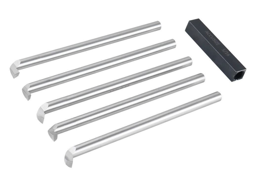 Accusize Industrial Tools 5/16'' 6 pcs Hss Internal Threading and Boring Tool Set, 2663-2002