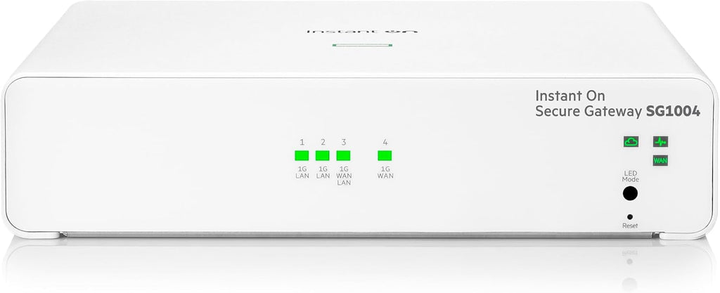 HPE Networking Instant On Secure Gateway SG1004 4-Port 1G Smart-Managed Gateway, 4X 1GBase-T, US Cord (S0G33A#ABA)