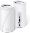 TP-Link Deco BE95 BE33000 Quad-Band WiFi 7 Mesh System - for Whole Home Coverage up to 7800 Sq.Ft w/AI-Driven Smart Antennas, 10G Multi-Gig Ethernet Ports (2-Pack) (Renewed)