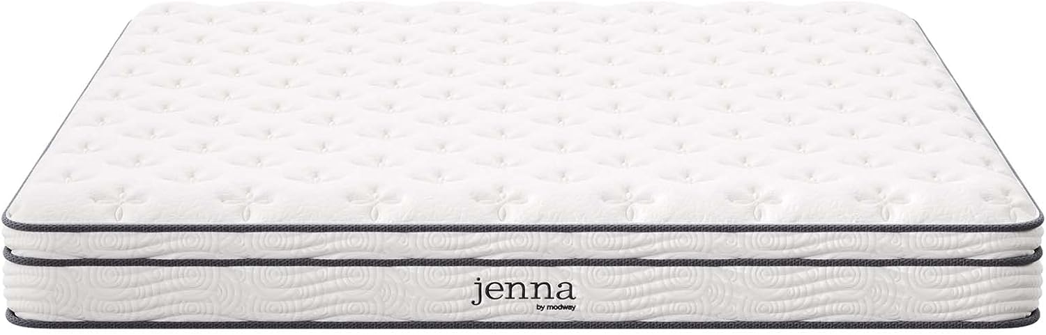 Modway Jenna 8' Innerspring and Memory Foam King Mattress With Individually Encased Coils