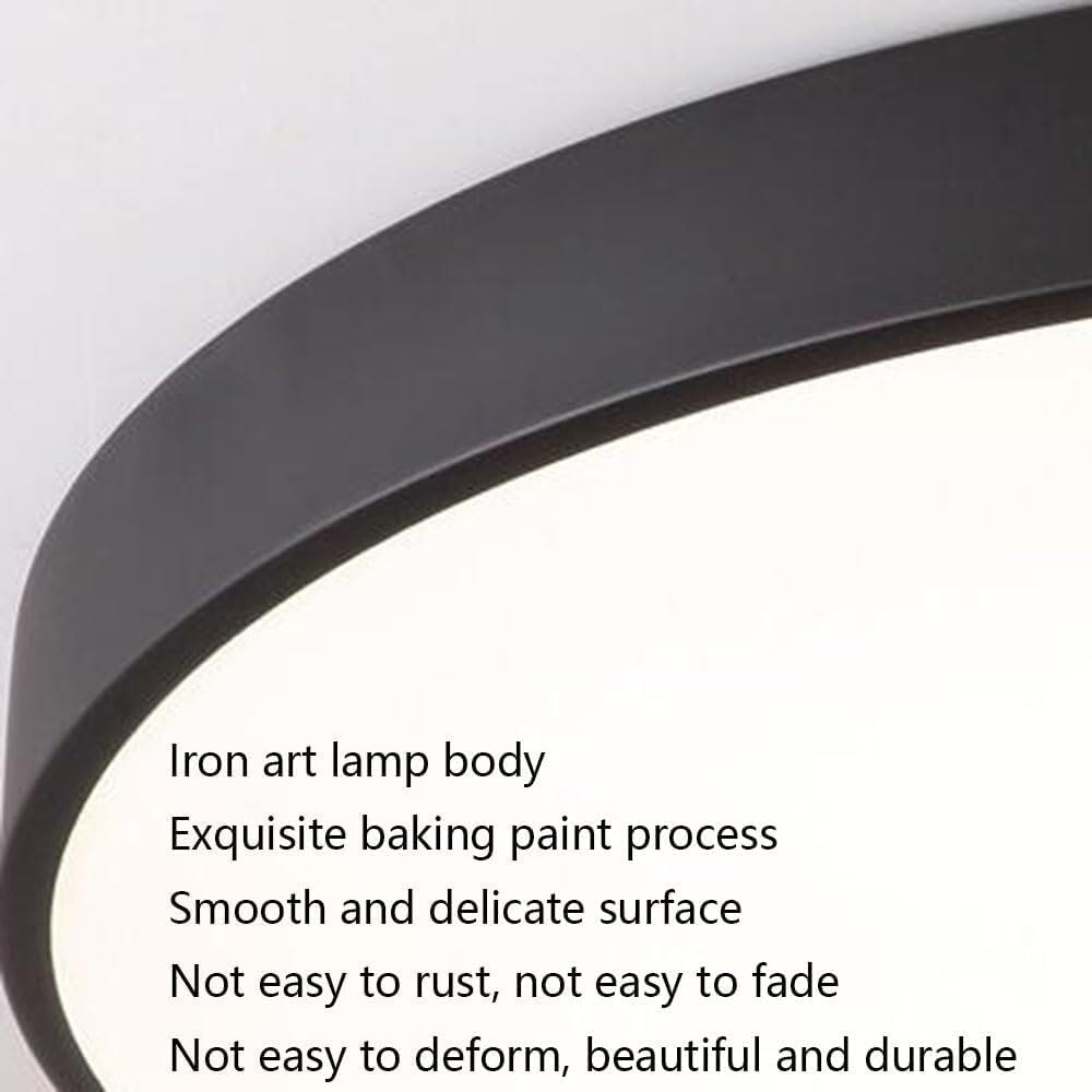 Simple Round LED Ceiling Lamp 3000K-6000K Dimming Thin Flat Ceiling Light Modern Flush Mount Lighting Ceiling Light Fixture for Living Room Bedroom Dining Room Kitchen Study Room Corridor(60cm)
