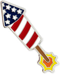 PinMart Patriotic 4th of July American Flag Enamel Lapel Pin Collection – USA Flag Pins Set for Hats, Backpacks, Jackets, Lanyards, Independence Day Holiday Gifts, Party Favors
