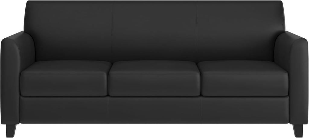 Flash Furniture HERCULES Diplomat Series Black LeatherSoft Sofa
