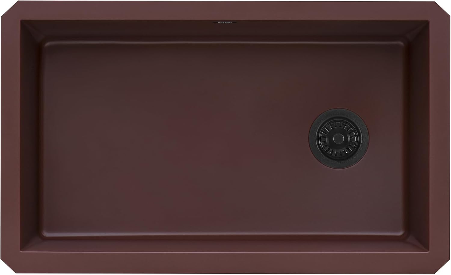 Ruvati 32 x 19 inch epiGranite Undermount Granite Composite Quartz Single Bowl Kitchen Sink - Carnelian Red - RVG2033RD