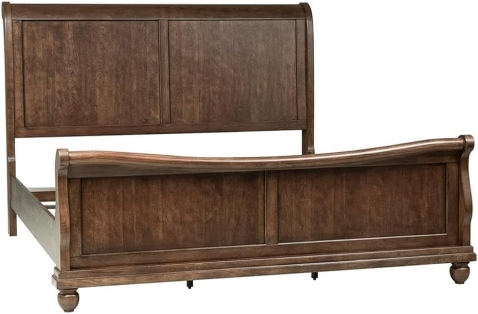 Liberty Furniture Industries Rustic Traditions Queen Sleigh Bed, Cherry