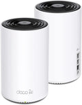 TP-Link Deco XE75 Pro AXE5400 Tri-Band WiFi 6E Mesh System - 2.5G WAN/LAN Port, Covers up to 5500 Sq.Ft, Replaces WiFi Router and Extender, AI-Driven Mesh, New 6GHz Band, 2-Pack