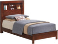 Glory Furniture Burlington Twin Panel Bed in Cherry