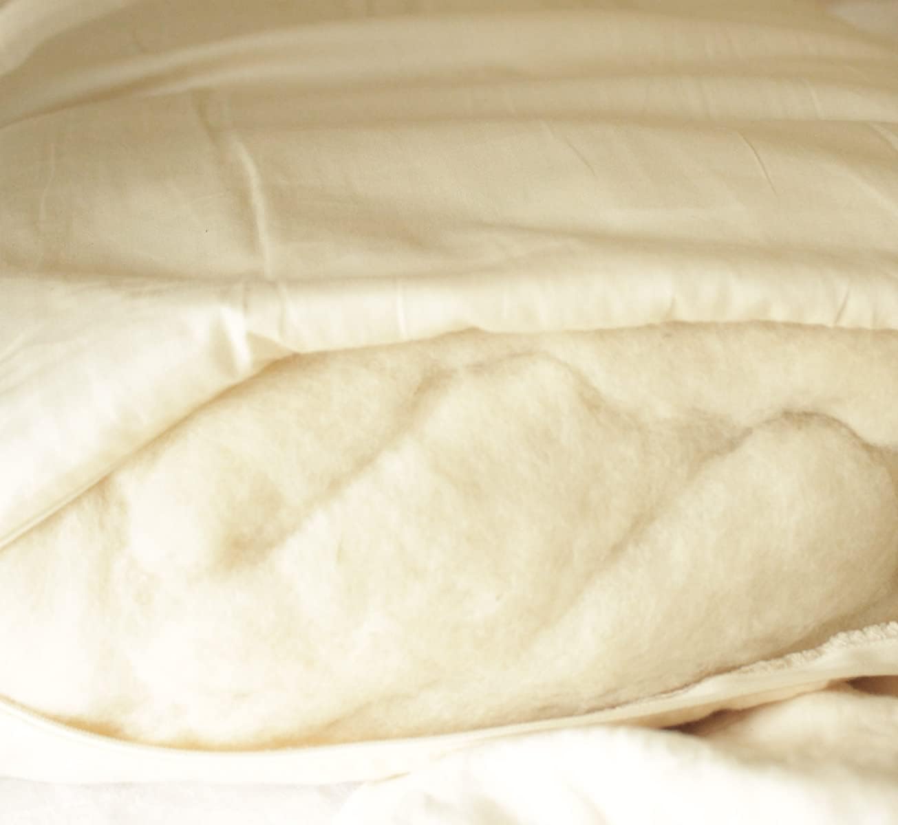 Turmerry Natural Wool Filled Pillows Size: Body Pillow 20X54, Firmness: Regular
