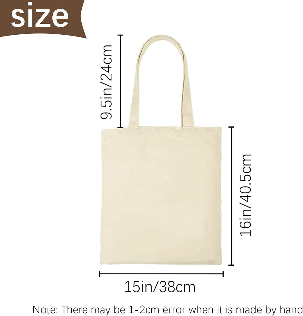 OKBA Sublimation Tote Bags, Canvas Bags Bulk Blank Tote Bags, Reusable Shopping Bags for Decorating DIY Crafting
