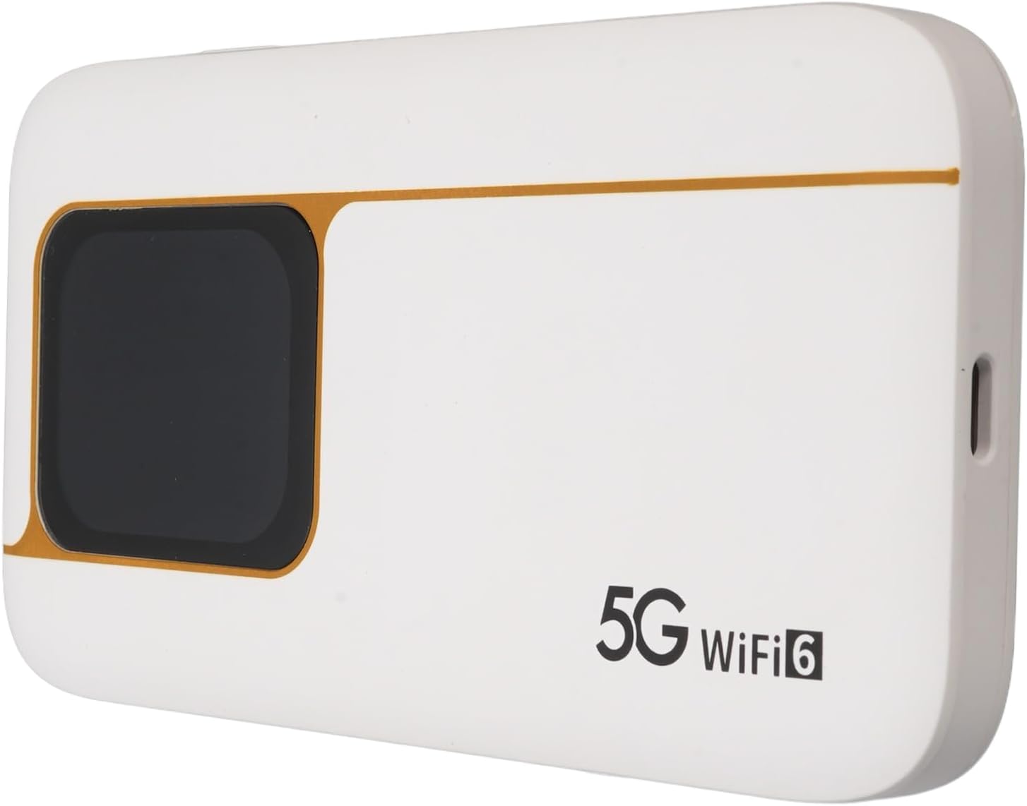 Fast 5G Mobile Hotspot WiFi 6 Router 7100mAh Portable Router IP67 Design Material ABS White 5.35x2.83x0.63in
