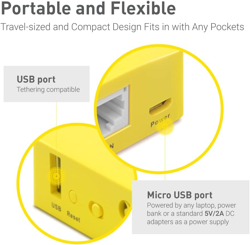 GL.iNet GL-BE9300(Flint 3) Tri-Band WiFi 7 Router & GL.iNet GL-MT300N-V2 (Mango) Portable Mini Travel Router