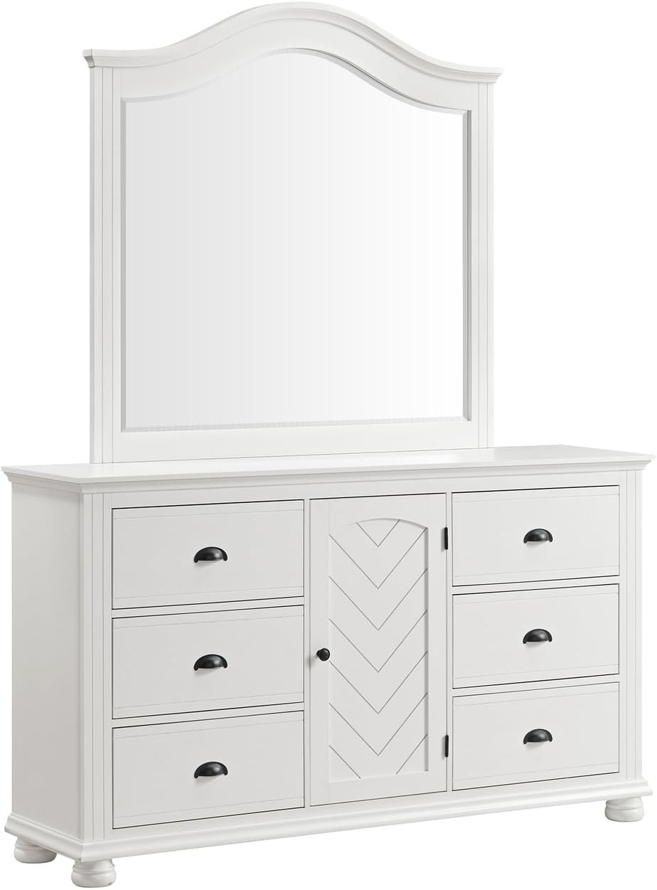 Picket House Furnishings Conaughey Full Panel 5PC Bedroom Set in White