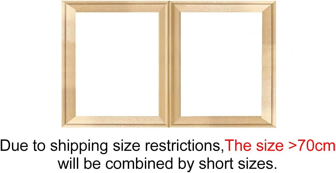 Wood Canvas Stretcher Bars 80cm x 120cm Wooden Art Frames Sturdy Stretcher Frames for Oil Paintings, Paint by Numbers & Posters