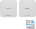 NETGEAR Dual-Band AX1800 WiFi 6 Access Point WAX610 | GigE, 2.5 GigE | Up to 200 Clients | Insight Cloud Management | Cloud Care's 3-Year Warranty SupportPlus Included (2 Pack)