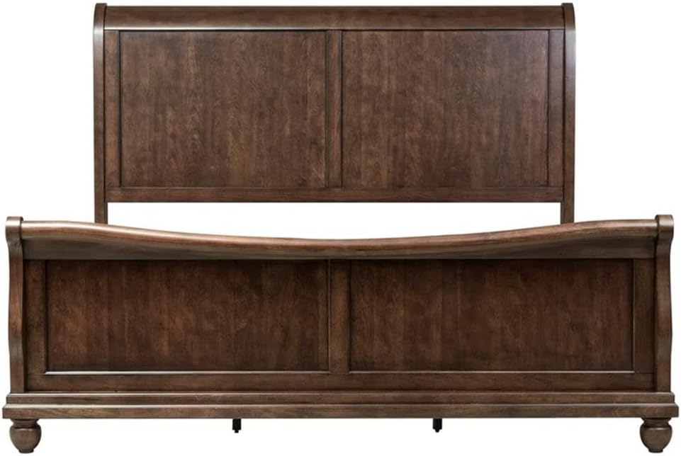 Liberty Furniture Industries Rustic Traditions Queen Sleigh Bed, Cherry