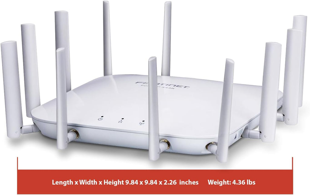 Fortinet FortiAP 443K | 4x4 Wi-Fi 7 Wireless Access Point - Tri-Band, External Antennas, 2X 10G Ethernet Ports (FAP-443K-A)