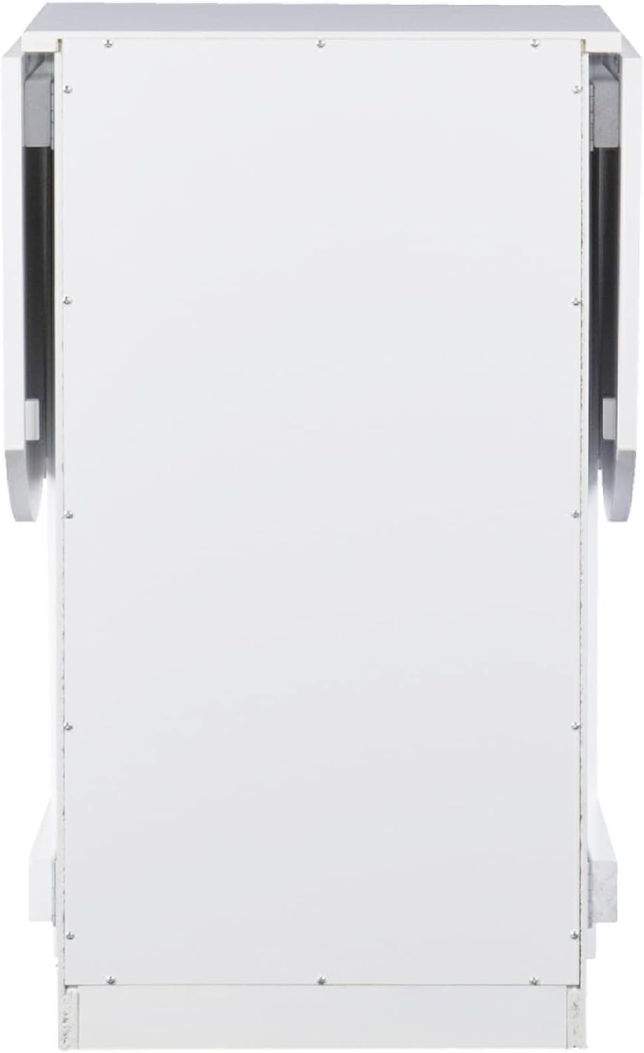 SEI Furniture Drop-Leaf Desk w/Storage, White