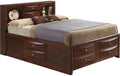 Glory Furniture Marilla King Storage Bed in Cherry
