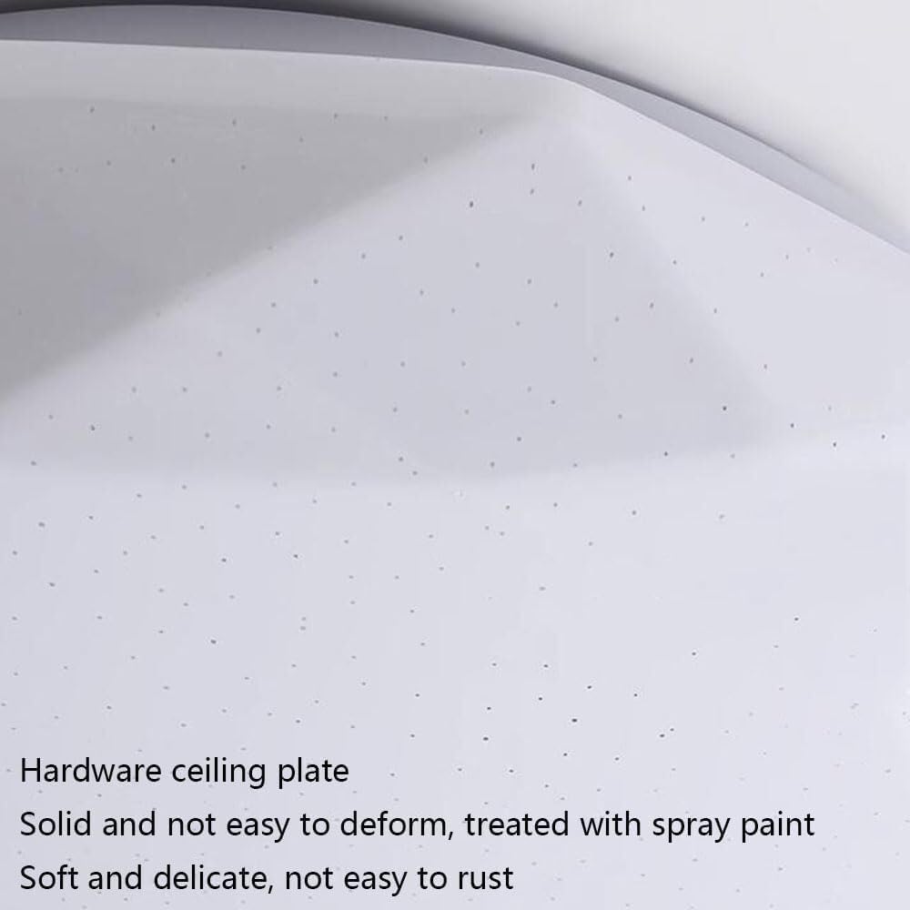 LED Round Ceiling Lamp Side Emitting Design Lighting Ceiling Light Three-Tone Light Flat Ceiling Light Fixture for Living Room Bedroom Dining Room Kitchen Study Room Corridor(40cm)