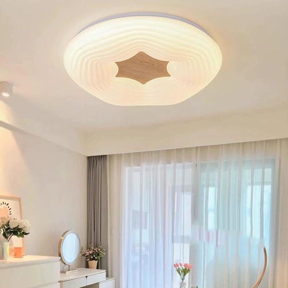 3000K-6000K Dimming Ceiling Light Semi-recessed LED Lighting Ceiling Lamp Fashionable Flat Office Ceiling Light Fixture for Living Room Bedroom Dining Room Kitchen Study Room Corridor(45cm)