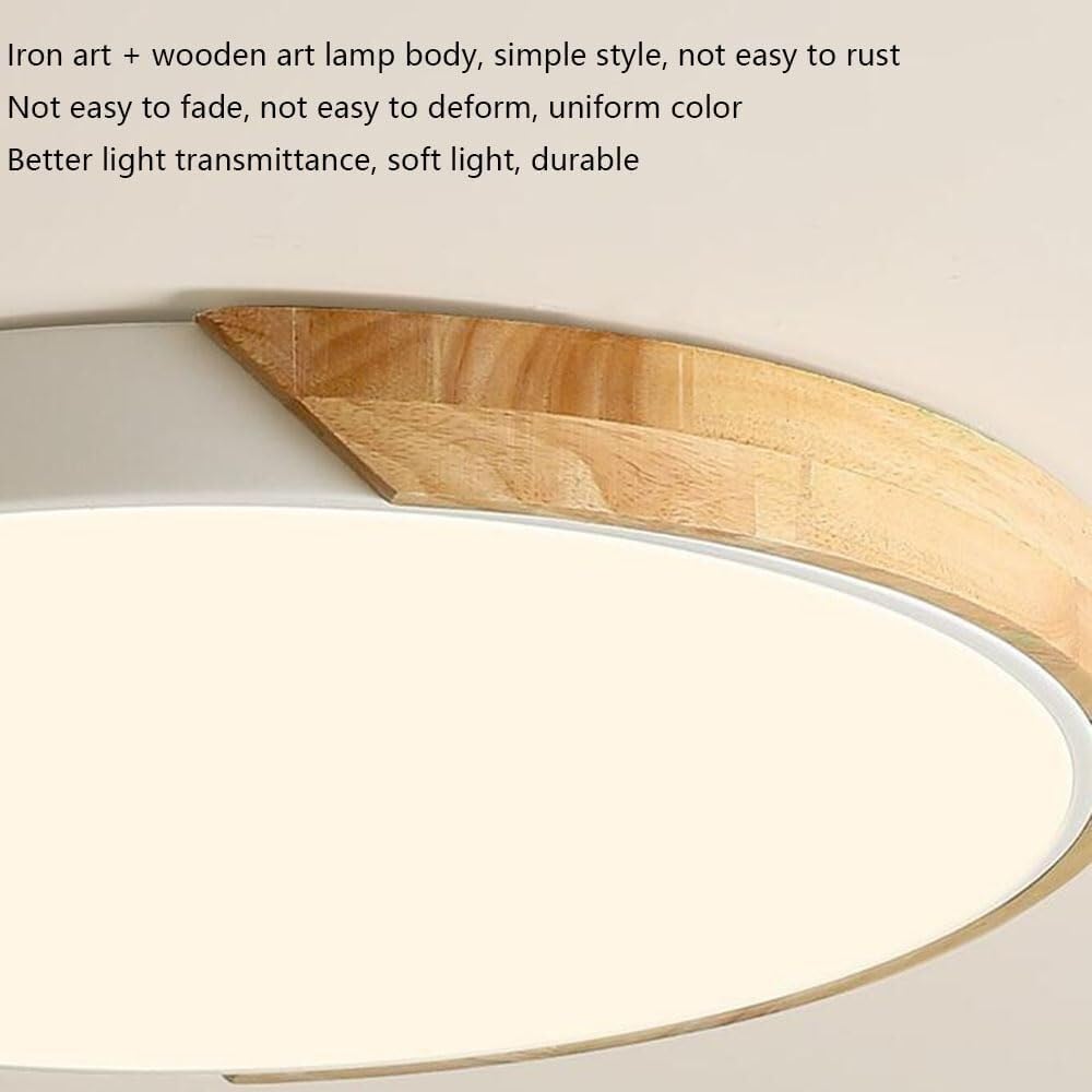 Round LED Ceiling Lamp Thin Flat Modern Flush Mount Lighting Ceiling Light 3000K-6000K Dimming Ceiling Light Fixture for Living Room Bedroom Dining Room Kitchen Study Room Corridor(30cm)