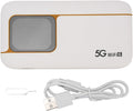 5G WiFi 6 Mobile Hotspot, Wireless Hotspot Router, Portable WiFi Device Supports SIM Card Slot and 16 Devices, 2.01 inch Touch Screen 7100mAh Rechargeable for Travel, Home