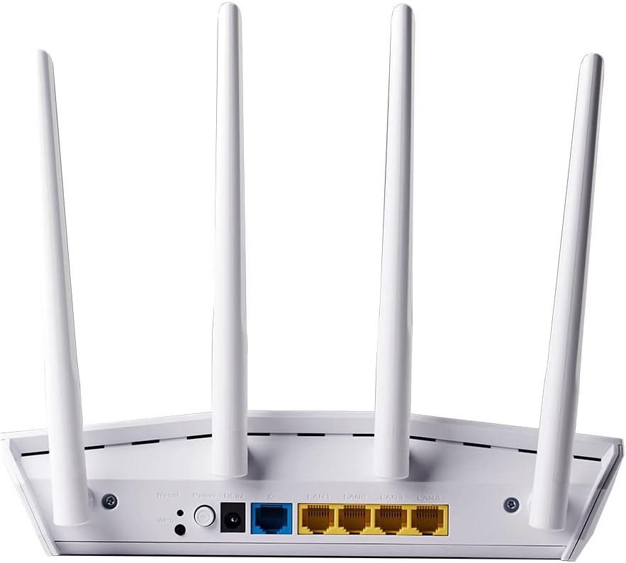 ASUS RT-AX55 AX1800 Dual Band WiFi 6 Gigabit Router, 802.11ax, Lifetime Internet Security, Parental Control, Mesh WiFi Support, MU-MIMO, OFDMA, 4 Gigabit LAN Ports, Beamforming