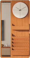 UNNS Wall-Mounted Sliding Dressing Mirror and Dressing Table Integrated, Bedroom Full-Length Mirror with Storage Bracket (Color : A, Size : 120CM)