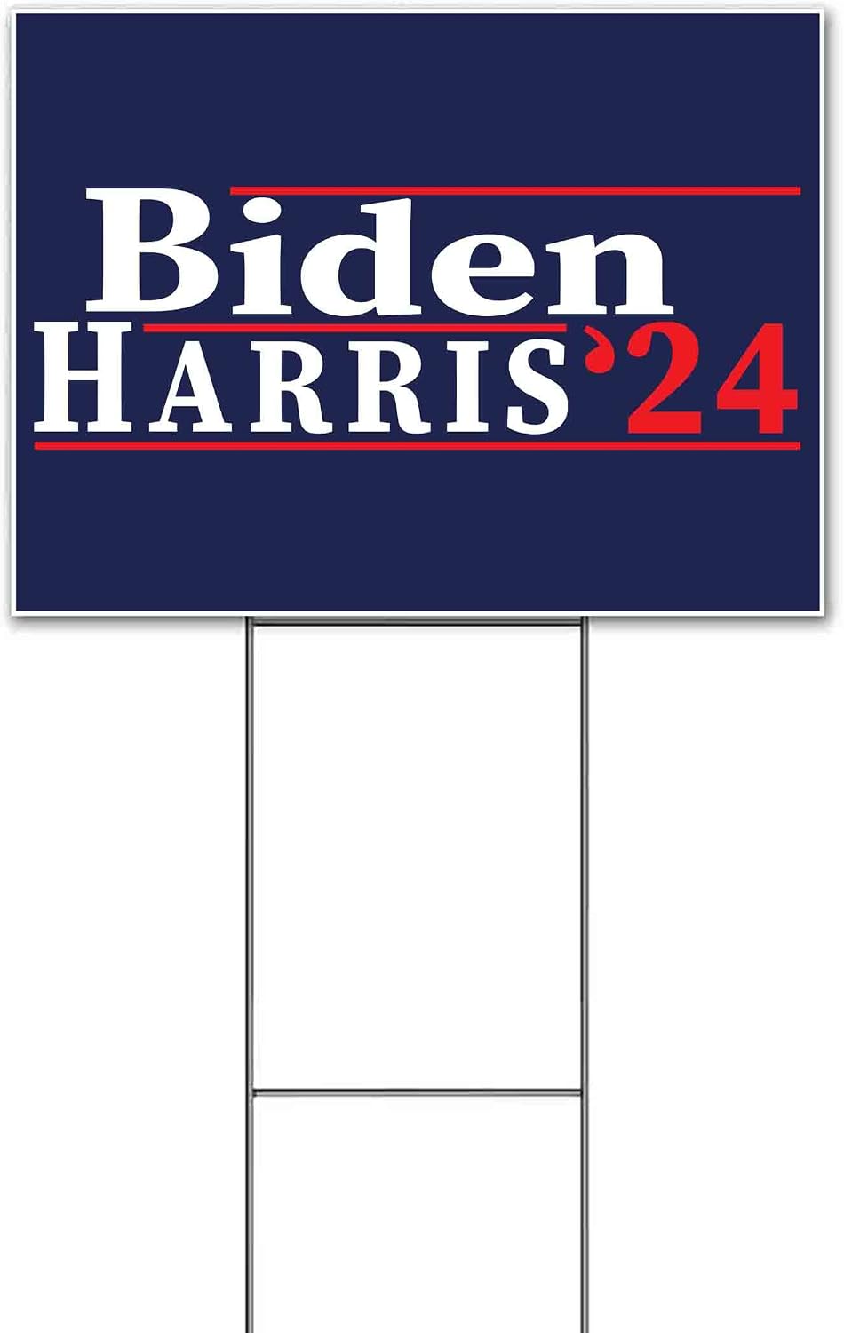 Biden Harris 2024 (18' x 24') Yard Sign, Quantity Discounts, Multi-Packs, Includes Metal Step Stake, Bandit, New, Advertising, USA | Election, Political, Democrat, Vote