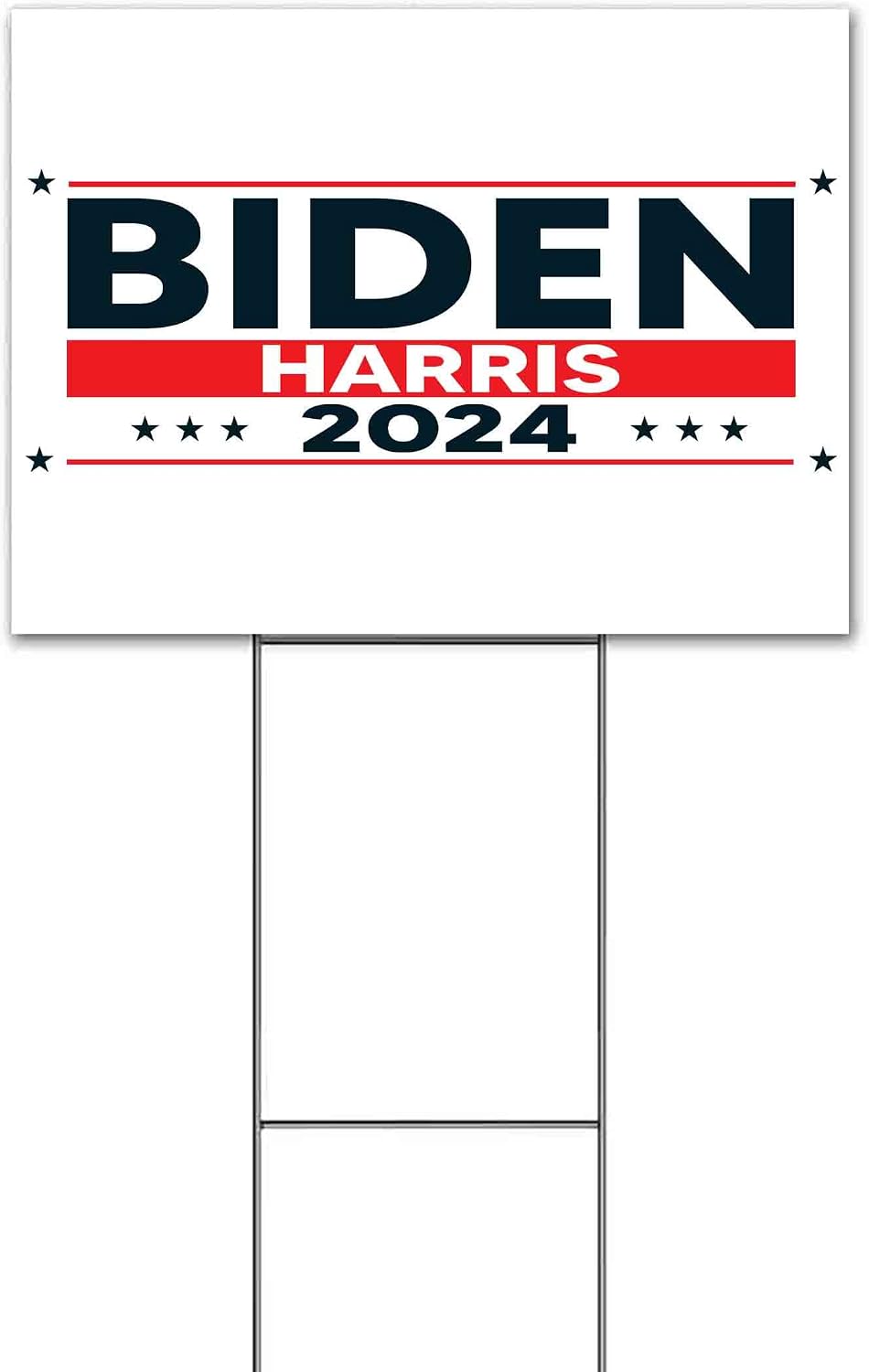 Biden Harris 2024 (18' x 24') Yard Sign, Quantity Discounts, Multi-Packs, Includes Metal Step Stake, Bandit, New, Advertising, USA | Election, Political, Democrat, Vote