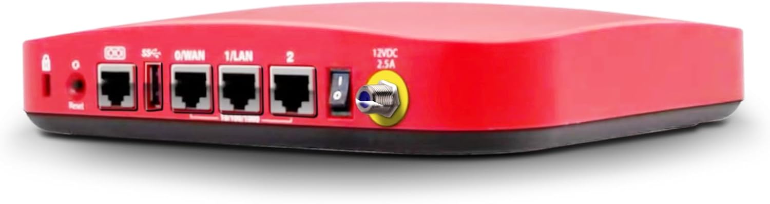 Trade Up to WatchGuard Firebox T115-W with 1 Year Total Security Suite - Wi-Fi 7 Tabletop Firewall, 3X 1Gb Ports, Silent Fanless Security for Small Offices (WGT116671)