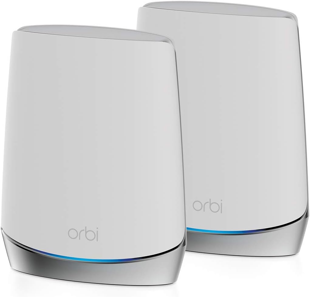 Netgear Netgear - Orbi AX4200 Tri-Band Mesh Wi-Fi 6 System (2-Pack) - White (Renewed)