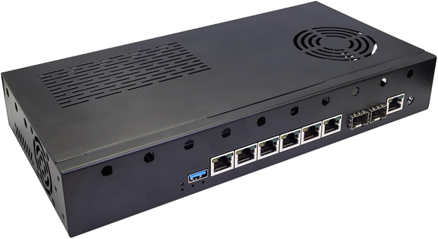 youyeetoo BPI-R4 Pro 8X/4E WiFi 7 Router Board, 8GB DDR4 MT7988A Cortex-A73 1.8GHz, 2x10G SFP+ 4x2.5GbE Ports, Support OpenWrt for Advanced Networking/NAS (Case & WiFi 7 kit,R4 Pro 8X)