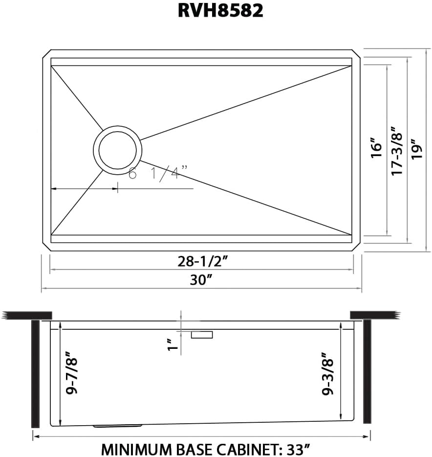 Ruvati 30-inch Workstation Kitchen Sink - Slope Bottom Offset Drain 16 Gauge Stainless Steel Kitchen Sink with Brushed Finish hides scratches, Easy-to-Clean Undermount Sink - RVH8582