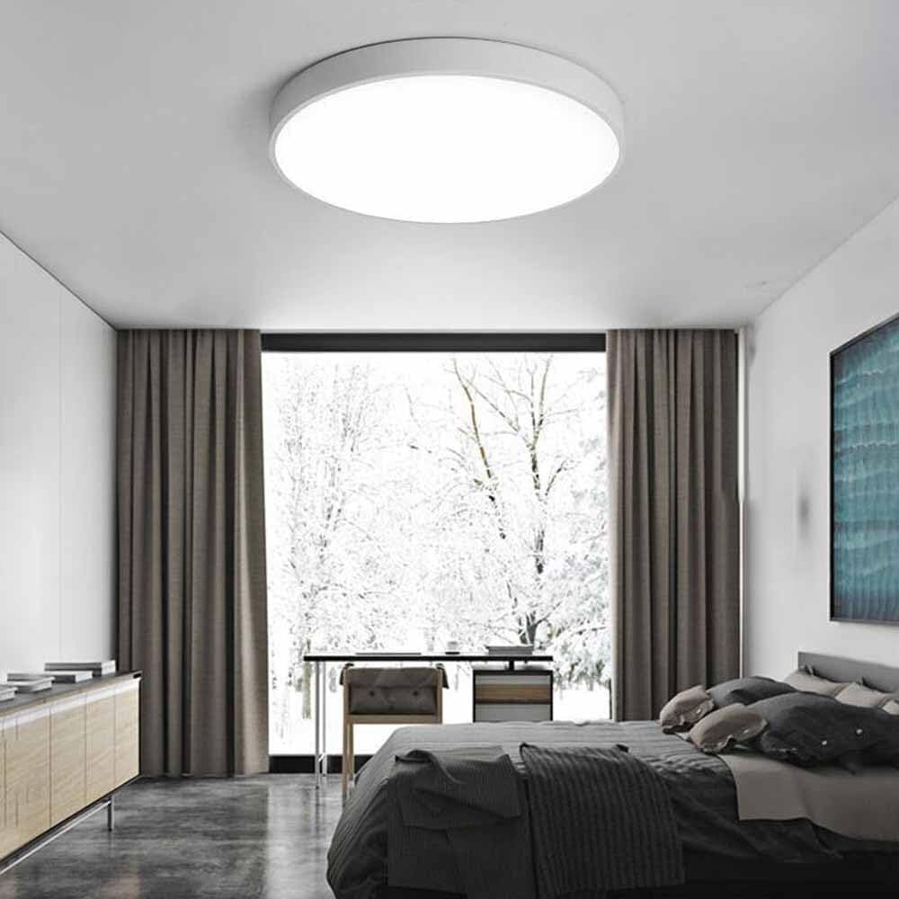 Simple Round LED Ceiling Lamp 3000K-6000K Dimming Thin Flat Ceiling Light Modern Flush Mount Ceiling Light Fixture for Living Room Bedroom Dining Room Kitchen Study Room Corridor(40cm)
