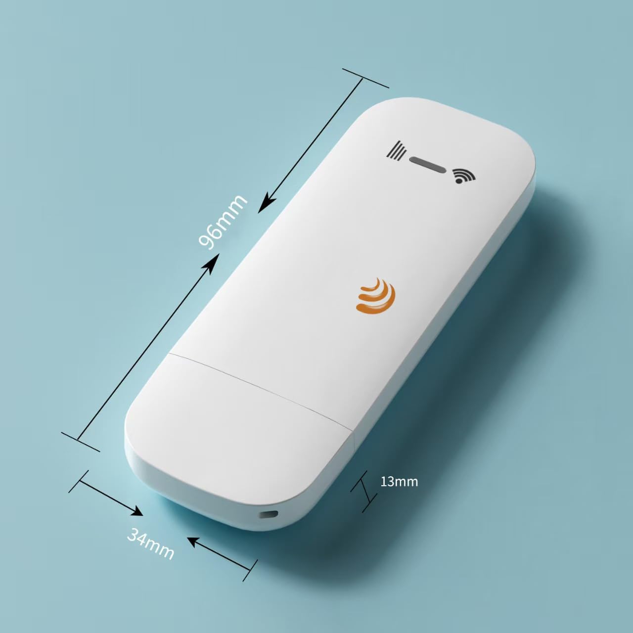 Portable WiFi Router, Wireless Mobile Hotspot Device, White, LED Signal Indicator