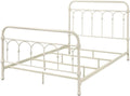 Acme Citron Metal Full Bed with Spindle Headboard and Footboard in White