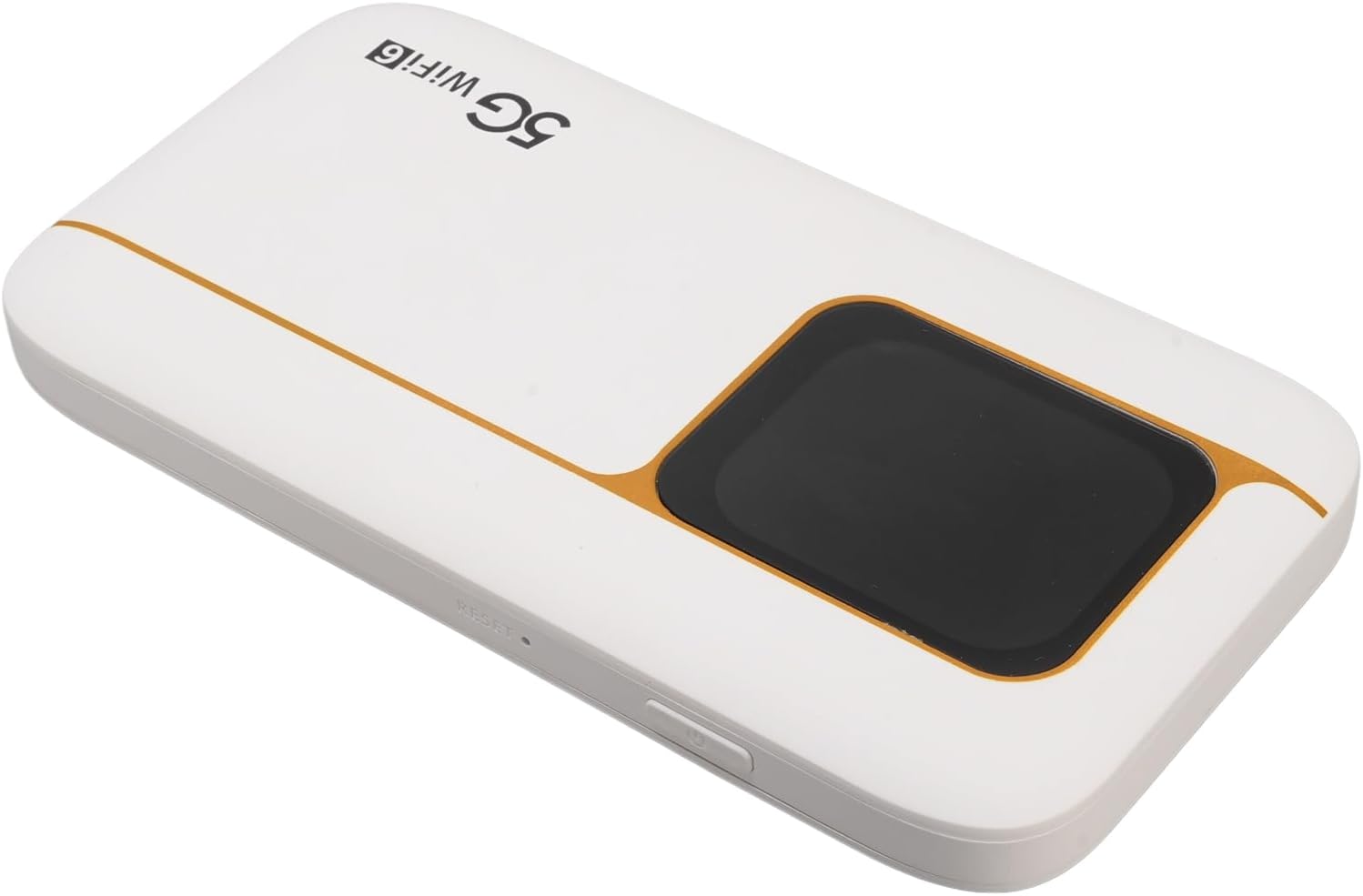 Fast 5G Mobile Hotspot WiFi 6 Router 7100mAh Portable Router IP67 Design Material ABS White 5.35x2.83x0.63in