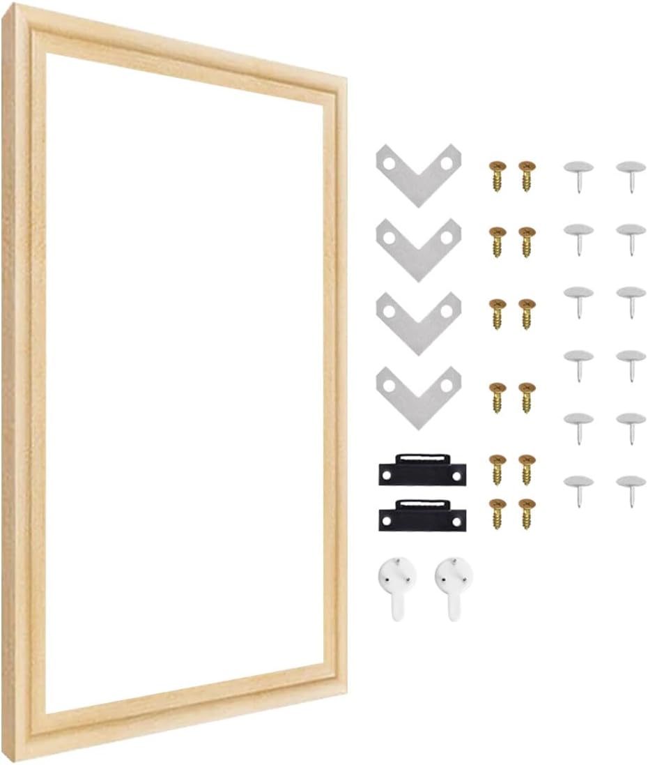 Wood Canvas Stretcher Bars 80cm x 120cm Wooden Art Frames Sturdy Stretcher Frames for Oil Paintings, Paint by Numbers & Posters