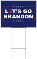 Let's Go Brandon (18' x 24') Yard Sign, Quantity Discounts, Multi-Packs, Includes Metal Step Stake, Bandit, Lawn Sign, Advertising, USA |Trump, Biden, Political, MAGA, Republican, Election