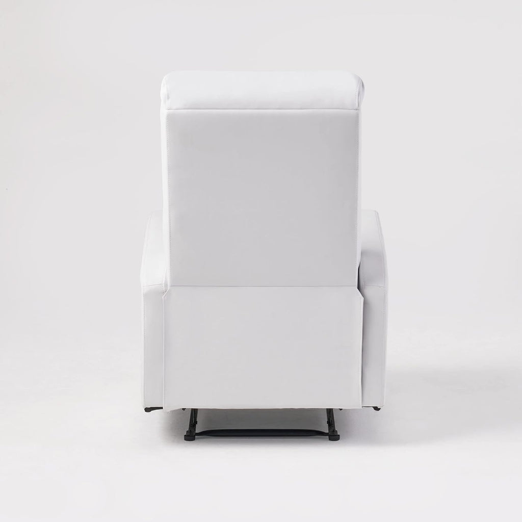 Christopher Knight Home Samedi PU Recliner, White 26.25D x 37.25W x 40H in