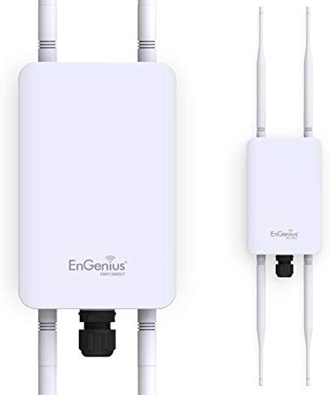EnGenius ENH1350EXT Wi-Fi 5 AC1300 Outdoor Access Point - IP67 Weatherproof, Dual-Band Long Range Extender, MU-MIMO, PoE Injector & Mounting Kit Included