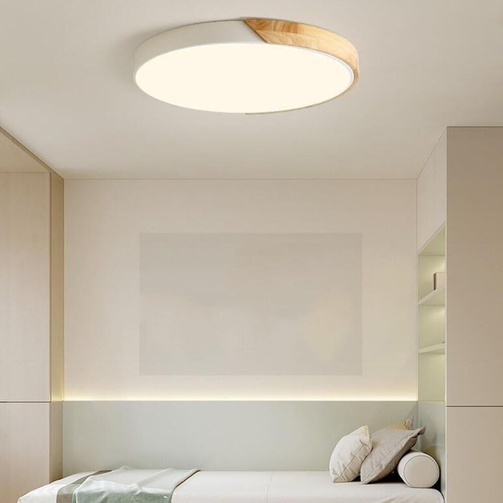 Round LED Ceiling Lamp Thin Flat Modern Flush Mount Lighting Ceiling Light 3000K-6000K Dimming Ceiling Light Fixture for Living Room Bedroom Dining Room Kitchen Study Room Corridor(50cm)